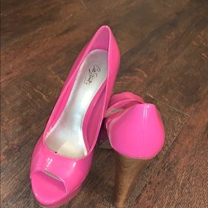Open toe heels